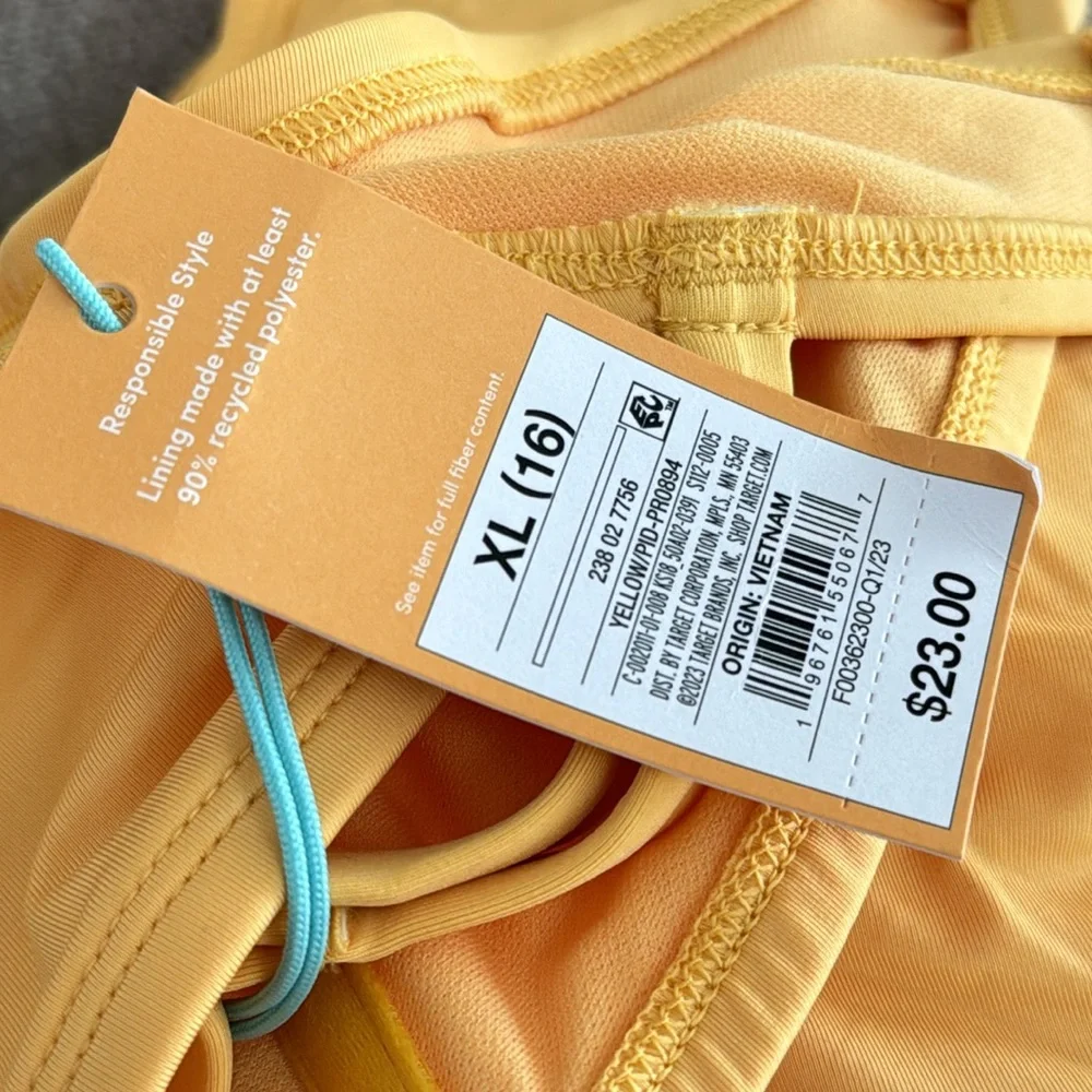 Women's Twist-Front Bikini Top - Kona Sol Yellow XL
